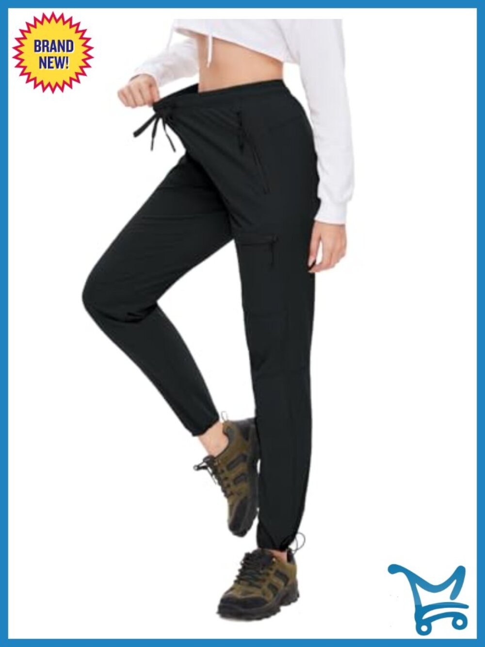 SEVEGO Womens Hiking Pants Tall Inseam Athletic Cargo Lightweight Water